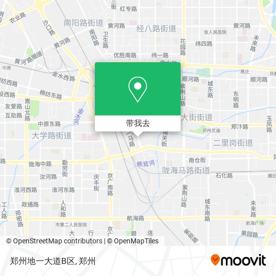 郑州地一大道B区地图