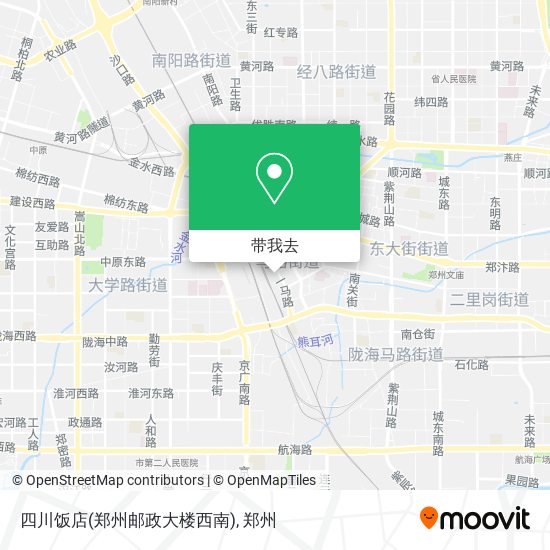 四川饭店(郑州邮政大楼西南)地图