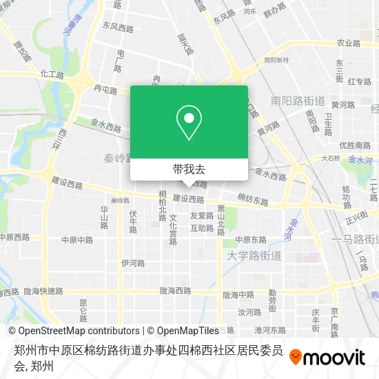 郑州市中原区棉纺路街道办事处四棉西社区居民委员会地图