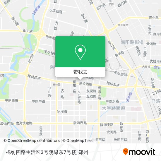 棉纺四路生活区3号院绿东7号楼地图