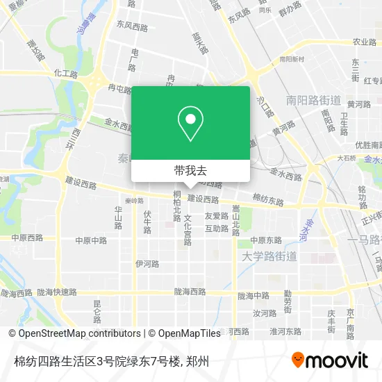 棉纺四路生活区3号院绿东7号楼地图