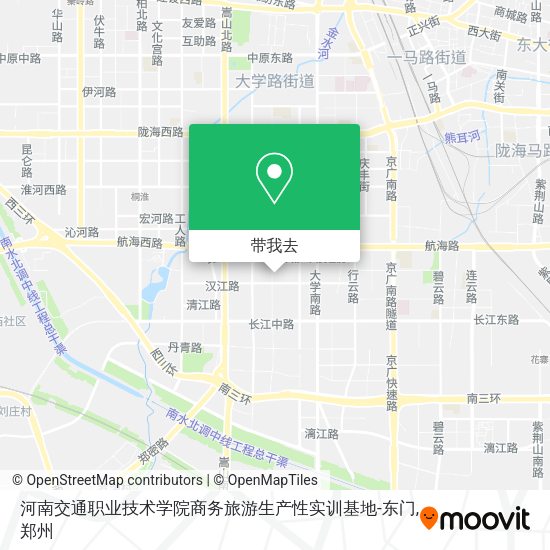 河南交通职业技术学院商务旅游生产性实训基地-东门地图