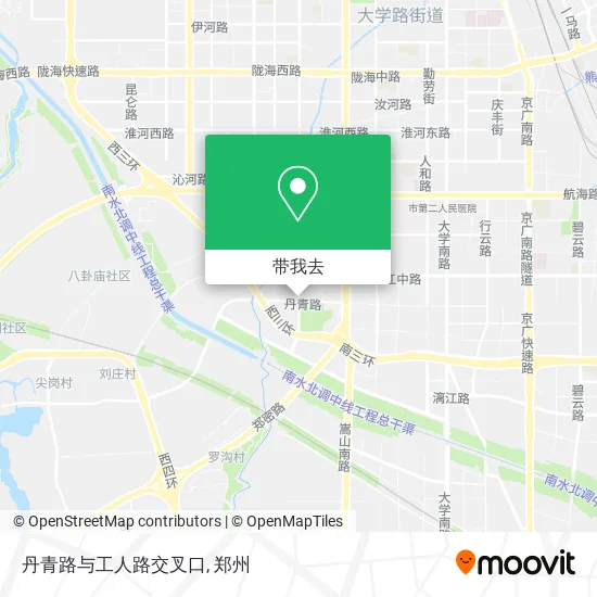 丹青路与工人路交叉口地图