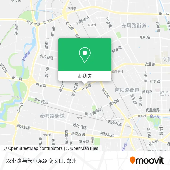 农业路与朱屯东路交叉口地图