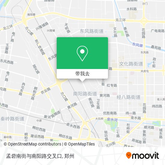 孟砦南街与南阳路交叉口地图