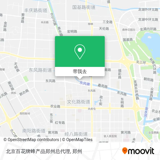 北京百花牌蜂产品郑州总代理地图