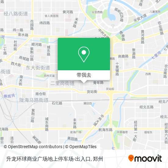 升龙环球商业广场地上停车场-出入口地图
