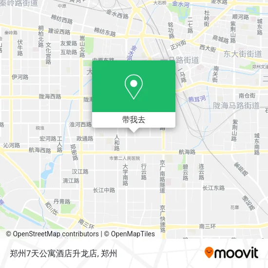 郑州7天公寓酒店升龙店地图