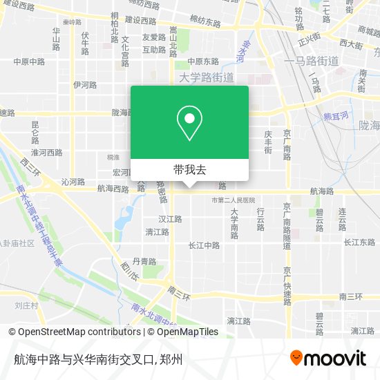 航海中路与兴华南街交叉口地图