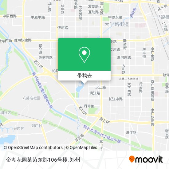 帝湖花园莱茵东郡106号楼地图