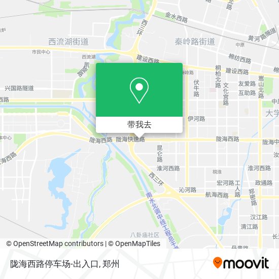 陇海西路停车场-出入口地图