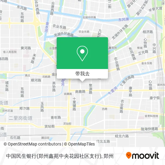 中国民生银行(郑州鑫苑中央花园社区支行)地图