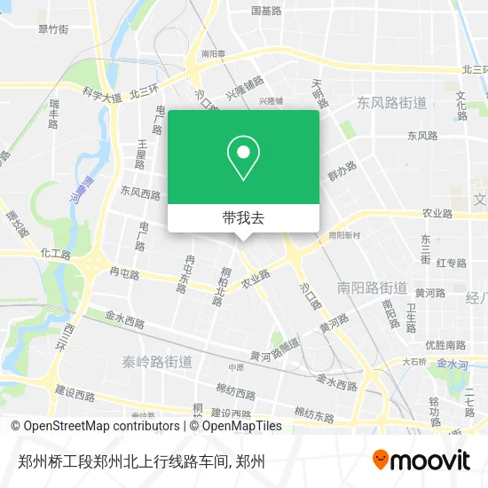 郑州桥工段郑州北上行线路车间地图