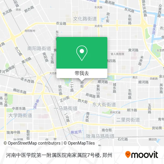 河南中医学院第一附属医院南家属院7号楼地图