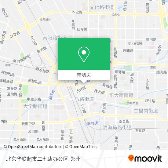 北京华联超市二七店办公区地图