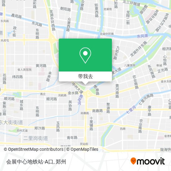 会展中心地铁站-A口地图