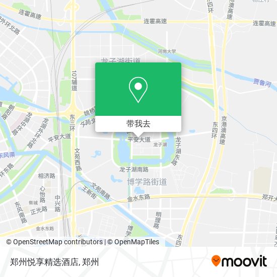 郑州悦享精选酒店地图