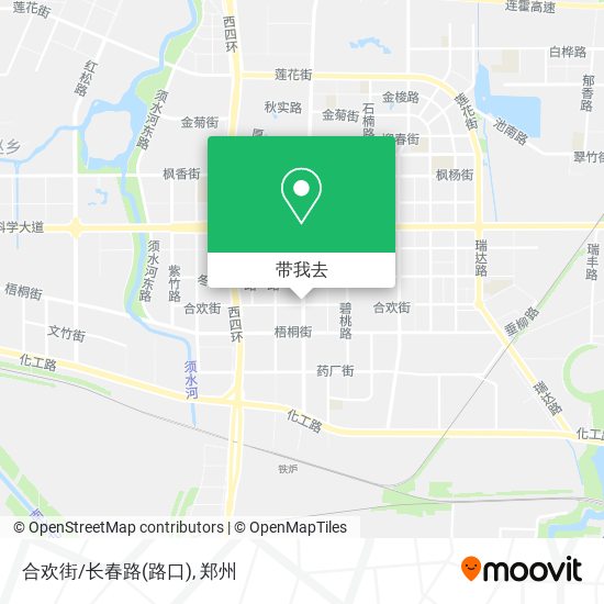 合欢街/长春路(路口)地图