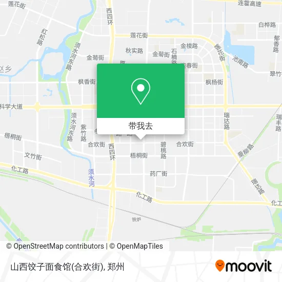 山西饺子面食馆(合欢街)地图