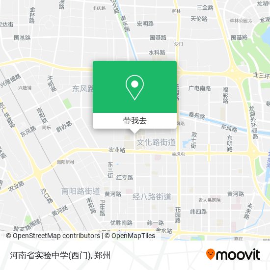 河南省实验中学(西门)地图