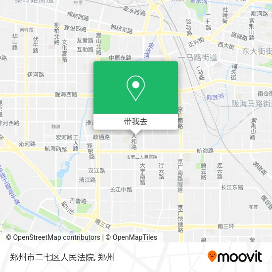 郑州市二七区人民法院地图