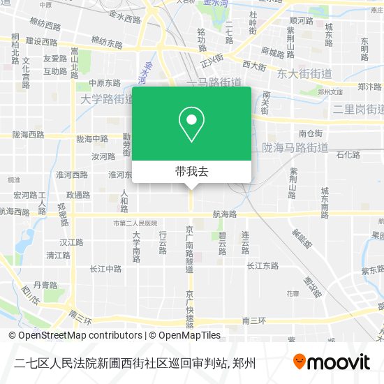 二七区人民法院新圃西街社区巡回审判站地图