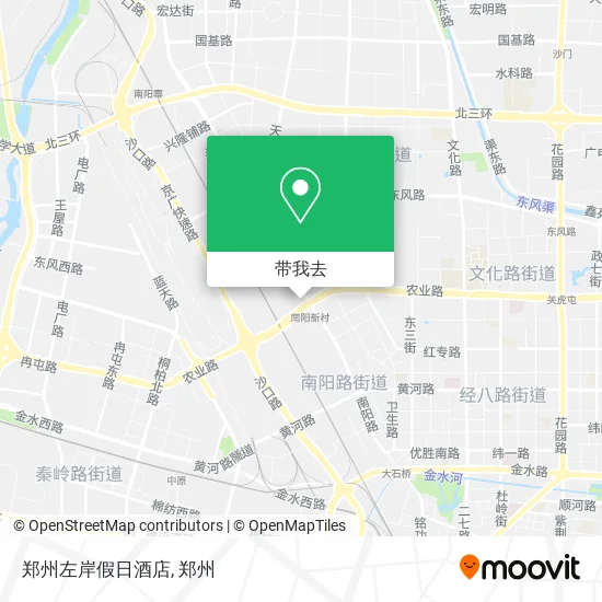 郑州左岸假日酒店地图