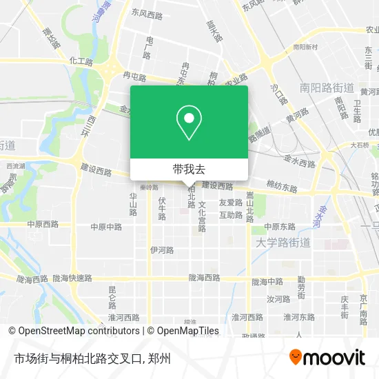 市场街与桐柏北路交叉口地图