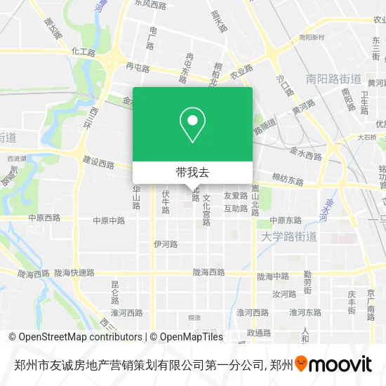 郑州市友诚房地产营销策划有限公司第一分公司地图
