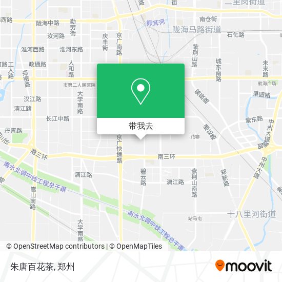 如何坐公交或地铁去二七区的朱唐百花茶