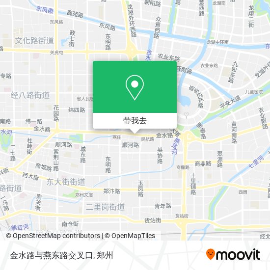 金水路与燕东路交叉口地图