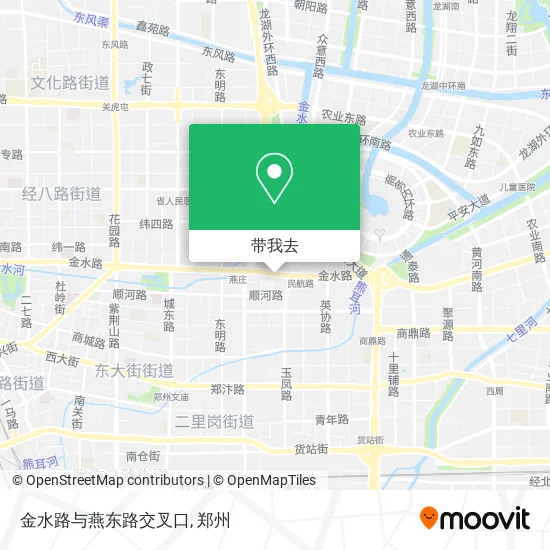 金水路与燕东路交叉口地图