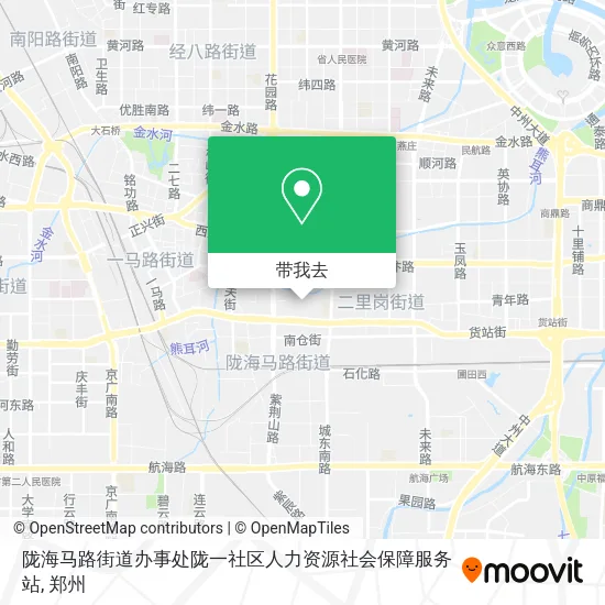 陇海马路街道办事处陇一社区人力资源社会保障服务站地图