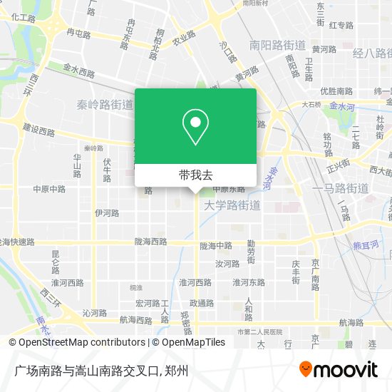 广场南路与嵩山南路交叉口地图