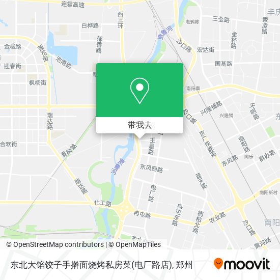 东北大馅饺子手擀面烧烤私房菜(电厂路店)地图