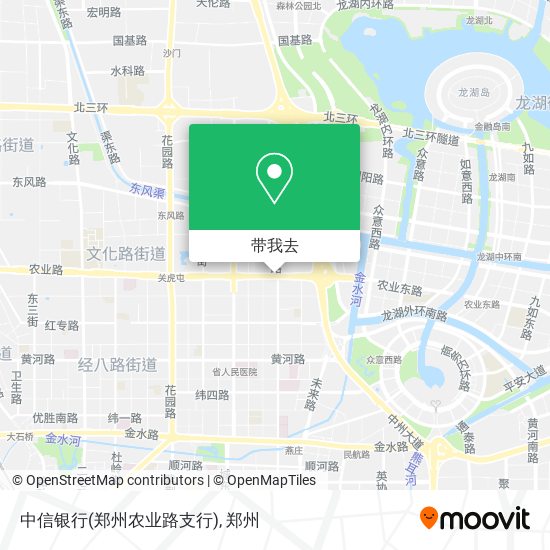 中信银行(郑州农业路支行)地图