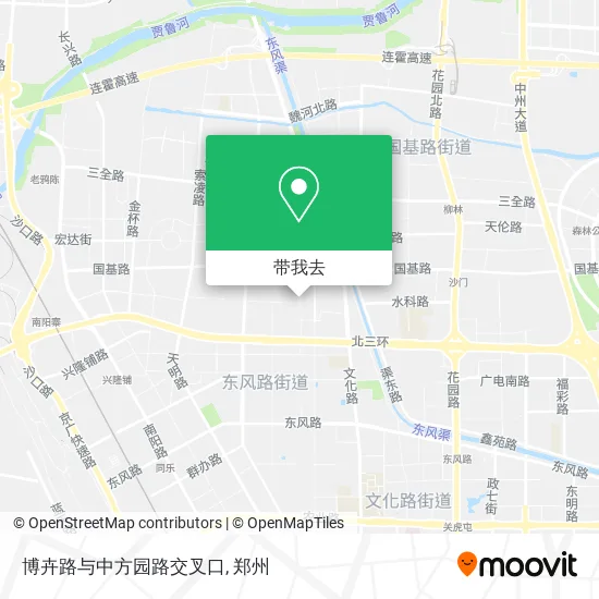 博卉路与中方园路交叉口地图