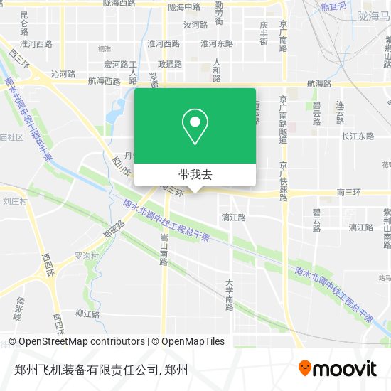 郑州飞机装备有限责任公司地图