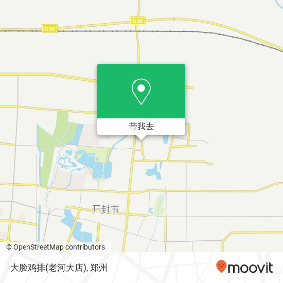 大脸鸡排(老河大店)地图