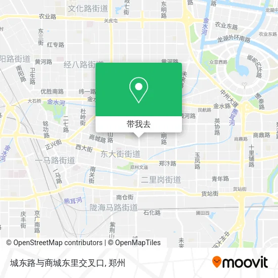 城东路与商城东里交叉口地图