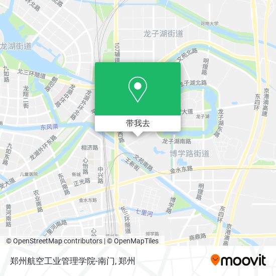 郑州航空工业管理学院-南门地图