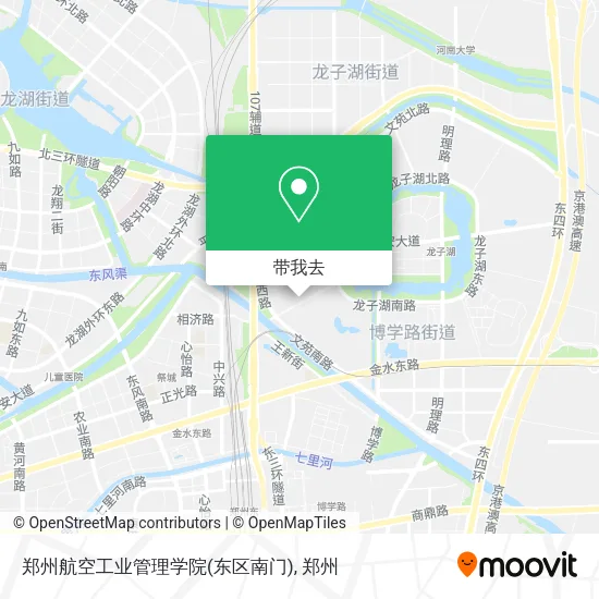 郑州航空工业管理学院(东区南门)地图
