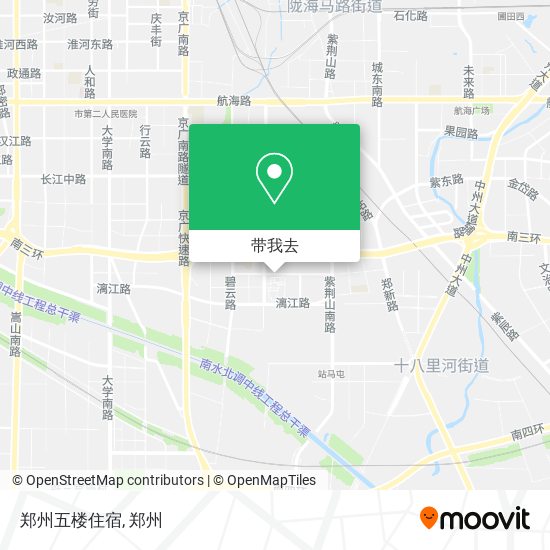 郑州五楼住宿地图