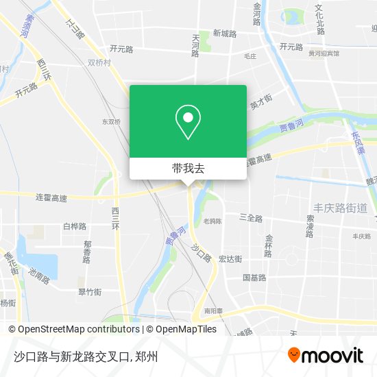 沙口路与新龙路交叉口地图