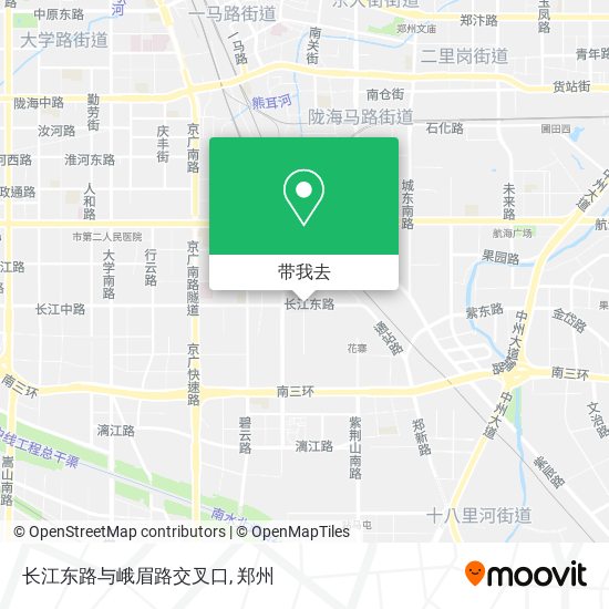 长江东路与峨眉路交叉口地图