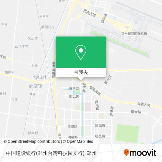 中国建设银行(郑州台湾科技园支行)地图