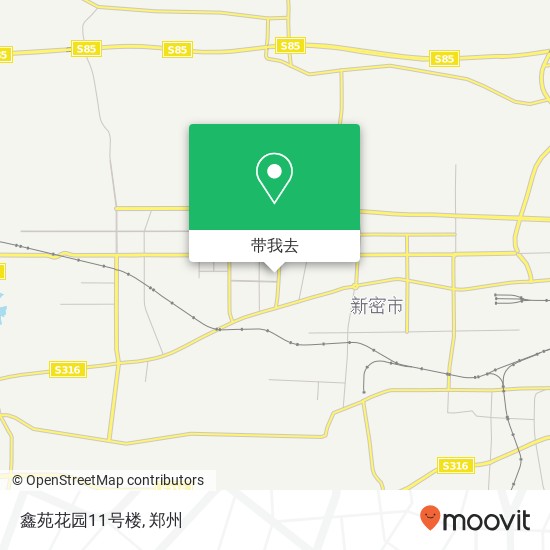 鑫苑花园11号楼地图