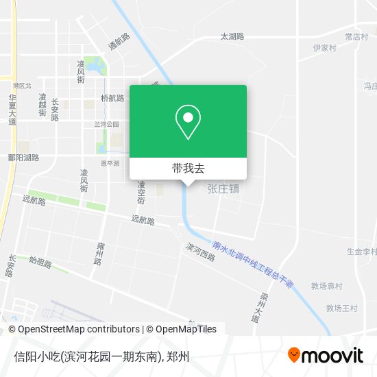 信阳小吃(滨河花园一期东南)地图