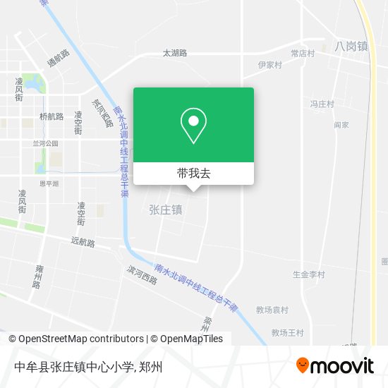 中牟县张庄镇中心小学地图