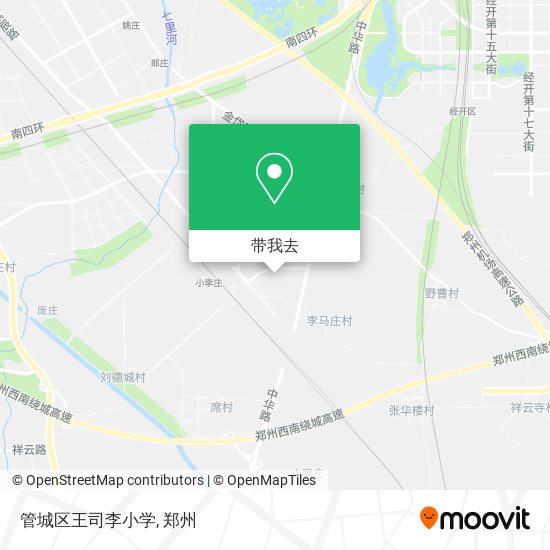 管城区王司李小学地图